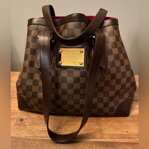 Louis Vuitton Damier Ebene Hampstead MM Shoulder Bag